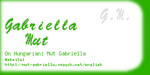 gabriella mut business card